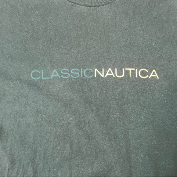 Nautica Green Logo T-Shirt - Size Medium - Picture 2 of 6